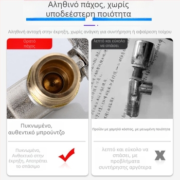 Ορείχαλκινος εντοιχισμένος γωνιαίος βαλβίδας με μεγάλο ρεύμα και ball-core, για ζεστό και κρύο νερό; μοντέλο YLF1325; πίεση λειτουργίας 0.8 MPa; Ø20 mm εσωτερική διάμετρος; εγκατάσταση σε τοίχο; κατάλληλο για WC, θερμαντήρα και εντοιχισμένο boiler
