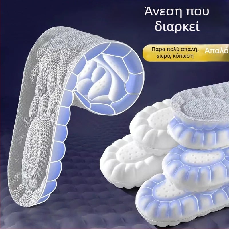 ΕVA πάτοι παπουτσιών, unisex, μοντέλο 2025004, αντι-κούραση με υψηλή ελαστικότητα και απορρόφηση κραδασμών, πλήρης πάτος, κατάλληλοι για αθλητικά, δερμάτινα παπούτσια, μποτάκια, casual και εργασία