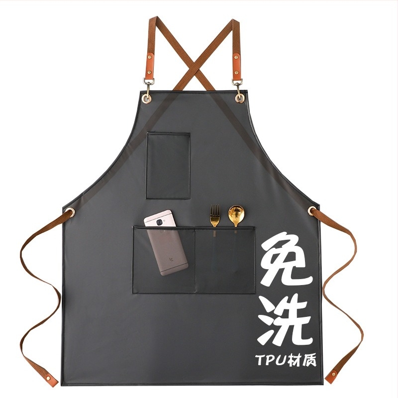 Ποδιά κουζίνας χωρίς μανίκια, ιαπωνικού στυλ, καμβάς, κατά της μόλυνσης