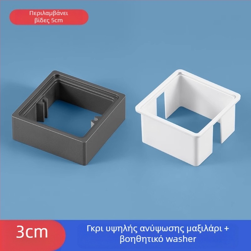 Ενσωματωμένο τετράγωνο ηλεκτρικό κουτί τύπου 86 με ανυψωμένο δαχτυλίδι και στεγανοποιητικό για κουτί χωρίς κάτω μέρος, συμβατό με πάνελ διακόπτη.