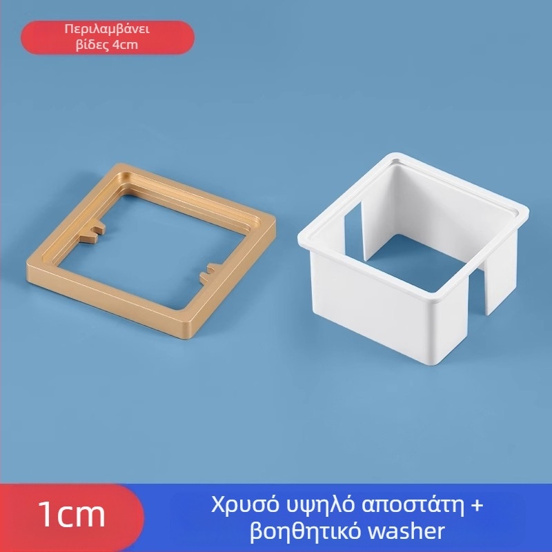 Ενσωματωμένο τετράγωνο ηλεκτρικό κουτί τύπου 86 με ανυψωμένο δαχτυλίδι και στεγανοποιητικό για κουτί χωρίς κάτω μέρος, συμβατό με πάνελ διακόπτη.