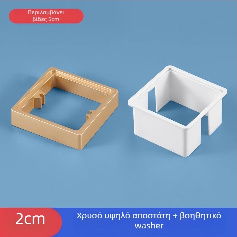 Ενσωματωμένο τετράγωνο ηλεκτρικό κουτί τύπου 86 με ανυψωμένο δαχτυλίδι και στεγανοποιητικό για κουτί χωρίς κάτω μέρος, συμβατό με πάνελ διακόπτη.