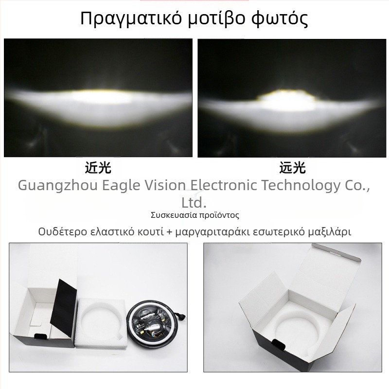 LED φανάρι αυτοκινήτου για Wrangler – φανάρι off-road και μοτοσυκλέτας, σώμα από αλουμίνιο αεροπορικής προέλευσης 6063 με PC φακό, ανακλαστική κύπελλο, 24V LED, μοντέλο YSJ01-MMRDD, συμβατό με Wrangler και οχήματα εκτός δρόμου