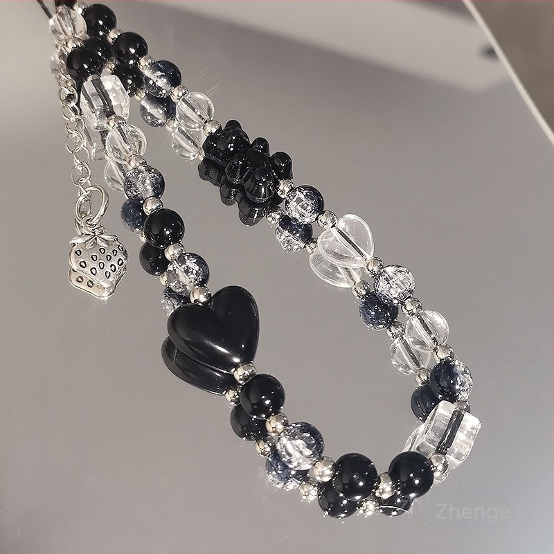 Γυναικείο βραχιόλι για το τηλέφωνο με χάντρες, χειροποίητο, μάρκα Jager, πολυλειτουργικό