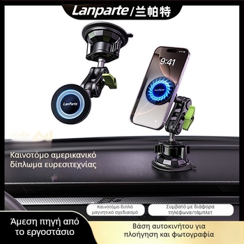 MagSafe μαγνητικός θήκη-κρατητήρας αυτοκινήτου για κινητό τηλέφωνο με βεντούζα – βάση ταμπλό, για κινητό, tablet και πλοήγηση, 15W
