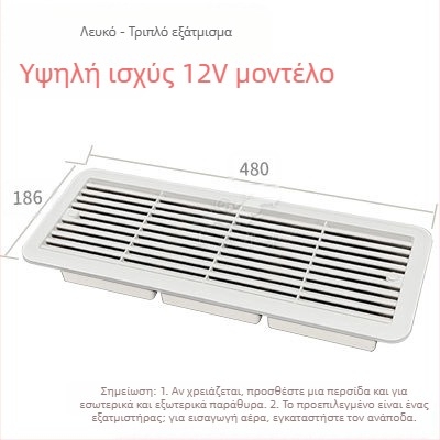BSF055-3 RV 3-παράθυρο πλευρικά εγκατεστημένος αθόρυβος ανεμιστήρας εξαερισμού για ψυγείο