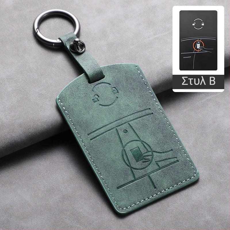 Tesla θήκη κάρτας κλειδιού — δέρμα προβάτου — απλό στυλ