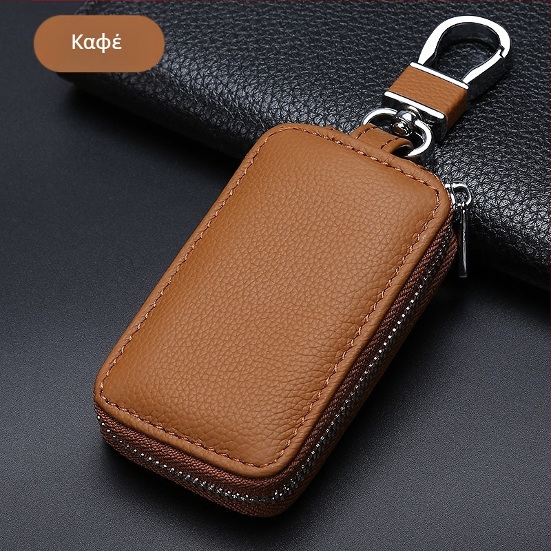 Δερμάτινη θήκη κλειδιών αυτοκινήτου, μοντέλο T0323, δέρμα βοδινού, γενική εφαρμογή, απλό στυλ