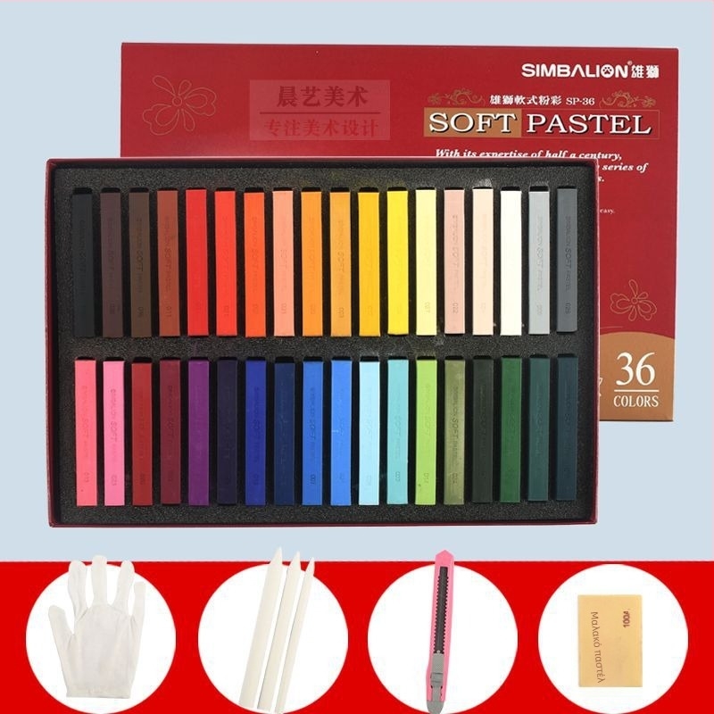 SIMBALION Lion SP-12S μαλακές παστέλ ράβδοι για σκίτς και ζωγραφική, για μαθητές τέχνης