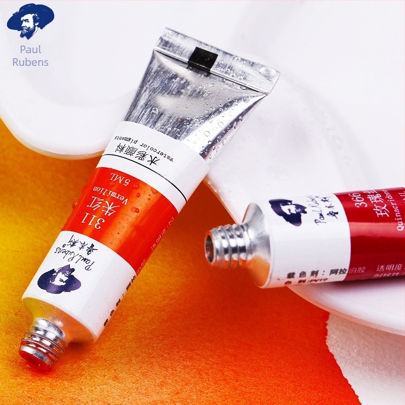 Rubens σωληνοειδείς ακουαρέλες σετ ζωγραφικής, συσκευασία 18/24/36 τεμάχια