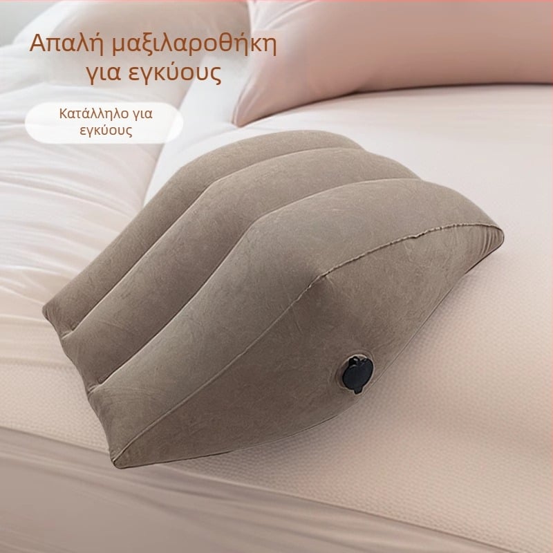 Φουσκωτό μαξιλάρι ποδιού από PVC φιλικό προς το περιβάλλον, πάχος 0,4 mm, σχέδιο ρόμβος/απλό, βάρος 0,65 kg, μάρκα KX, μοντέλο 234071