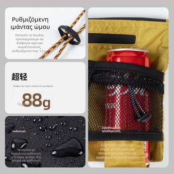 PLAY-KING Νάιλον Crossbody Τσάντα για Αθλητικά και Πεζοπορία – Αδιάβροχη, Πολύ Ελαφριά, Αναδιπλούμενη, Unisex Τσάντα Κινητού