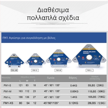Μαγνητικός θέσης συγκόλλησης - Lishuai, δύναμη κράτησης 25 kg, εξάρτημα στερέωσης συγκόλλησης