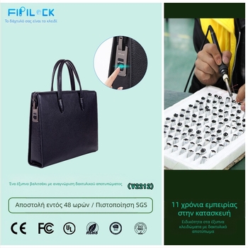 Fly Locke Δερμάτινη Επαγγελματική Τσάντα με Προστασία Κατά της Κλοπής για επαγγελματικά ταξίδια