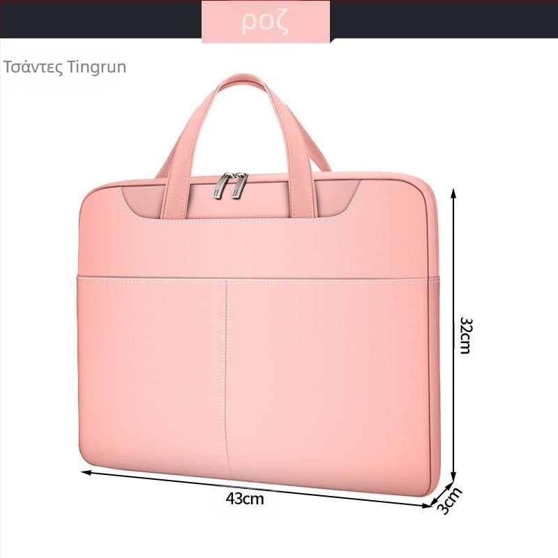 Ελαφριά τσάντα για φορητό υπολογιστή από Oxford ύφασμα, αδιάβροχη, εξαιρετικά ελαφριά, ανθεκτική στην φθορά, επένδυση από βελούδινο ύφασμα, μονόχρωμο σχέδιο