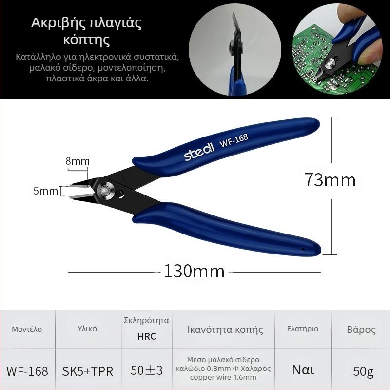 Sitli αντιμαγνητικές πένσες για ηλεκτρονικά – επίπεδες άκρες, λεπτό στόμα, επίπεδη κεφαλή