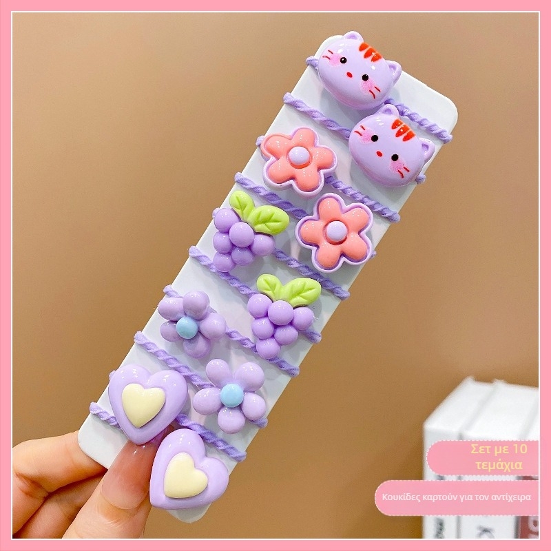 Λαστιχάκια μαλλιών και κορδονάκια, Ακρυλικό, Κοριτσίστικο, γλυκό στυλ, Σειρά Princess