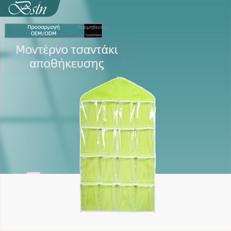 Κρεμαστή τσάντα αποθήκευσης από πολυεστέρα για ντουλάπα – στυλ καρτούν, προστασία από σκόνη, οργανωτής γραφείου, Bosilon