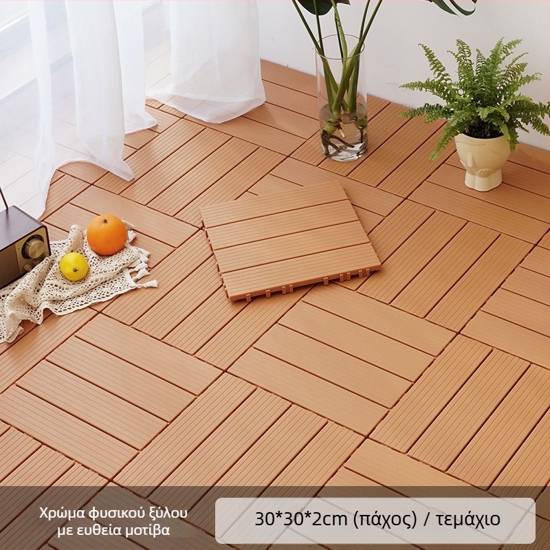 Πλαστικό αυτοσυναρμολογούμενο δάπεδο με υφή ξύλου, μοντέρνος μινιμαλισμός, αντισηπτικό, κατάλληλο για διάδρομο