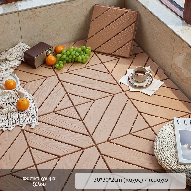 Πλαστικό αυτοσυναρμολογούμενο δάπεδο με υφή ξύλου, μοντέρνος μινιμαλισμός, αντισηπτικό, κατάλληλο για διάδρομο