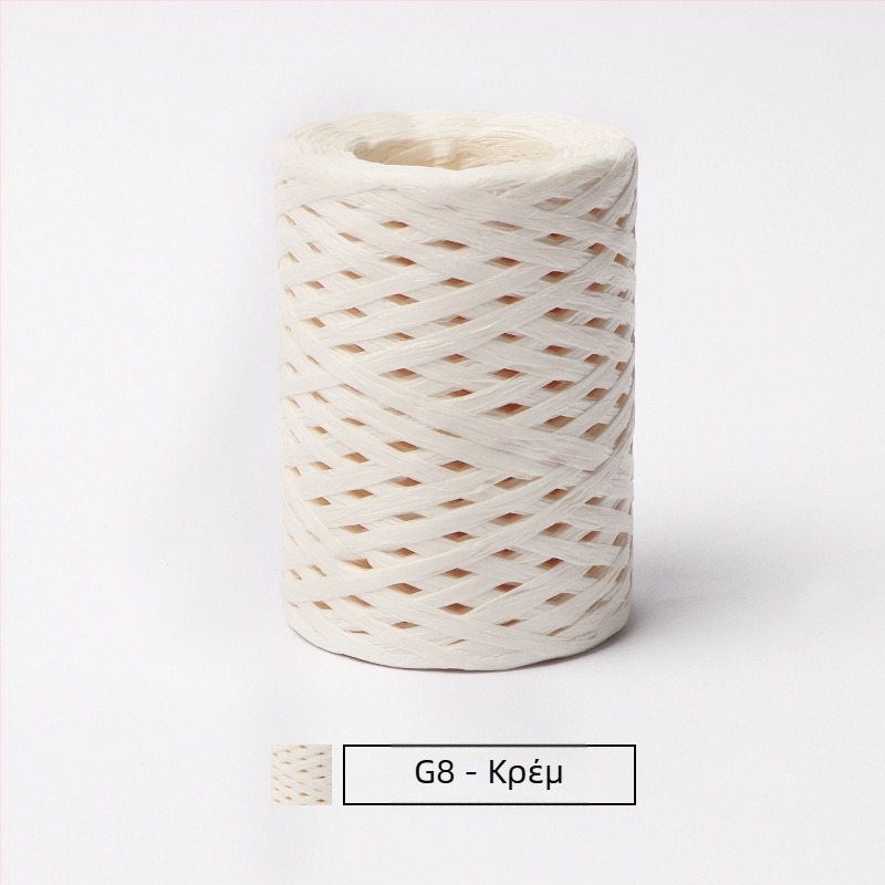 Νήμα σωληνώδες από βαμβακερή ραφία — ring spinning, μάρκα hiraffia (ψευδώνυμο: hiraffia cheer)