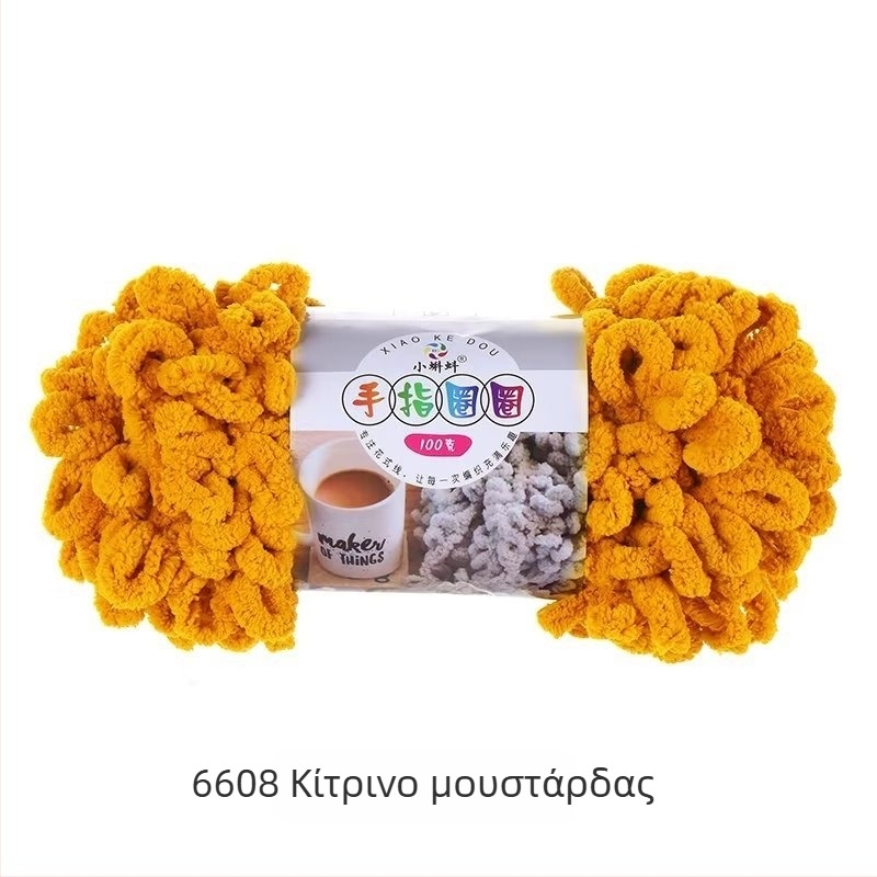 Νήμα για πλέξιμο με δάχτυλο — παχύ για DIY μαξιλάρια, 16s, μονή κλωστή, γραμμή semi-worsted