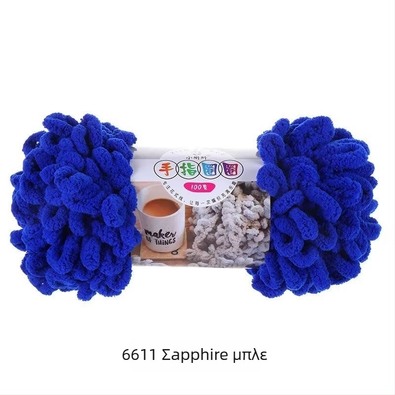 Νήμα για πλέξιμο με δάχτυλο — παχύ για DIY μαξιλάρια, 16s, μονή κλωστή, γραμμή semi-worsted