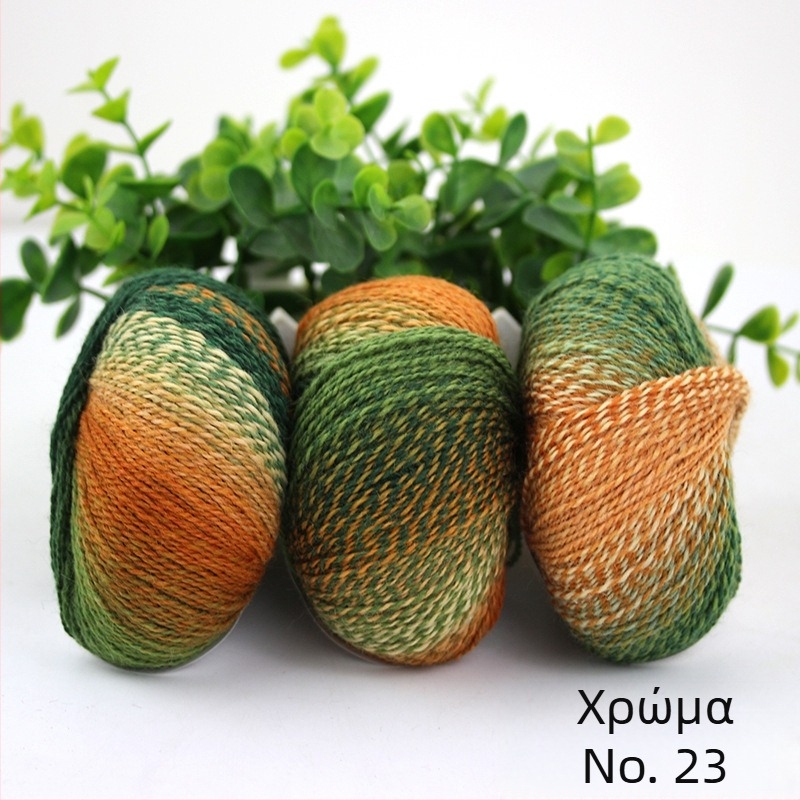 Rainbow Magic Ball μαλλί νήμα, 50 γρ, 2 κλώνοι, αναμειγμένο γύρισμα, σύνθεση: μαλλί-νάιλον