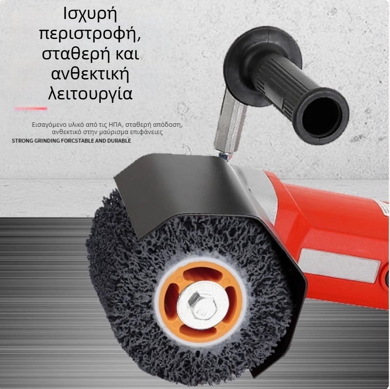3M Brushed Wheel Τροχός γυαλίσματος για μέταλλα με νάιλον βάση, διαμαντιού ABRASIVE, για γυάλισμα και αφαίρεση σκουριάς