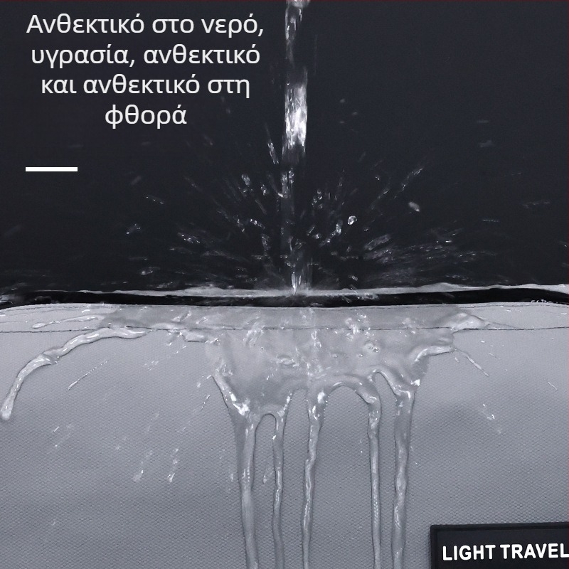 Τσαντάκι καλλυντικών με διπλό μεταλλικό σασί, δερμάτινη επικάλυψη, μεγάλη χωρητικότητα, αδιάβροχο, φορητό για επαγγελματικά ταξίδια, κατάλληλο και για άνδρες και για γυναίκες