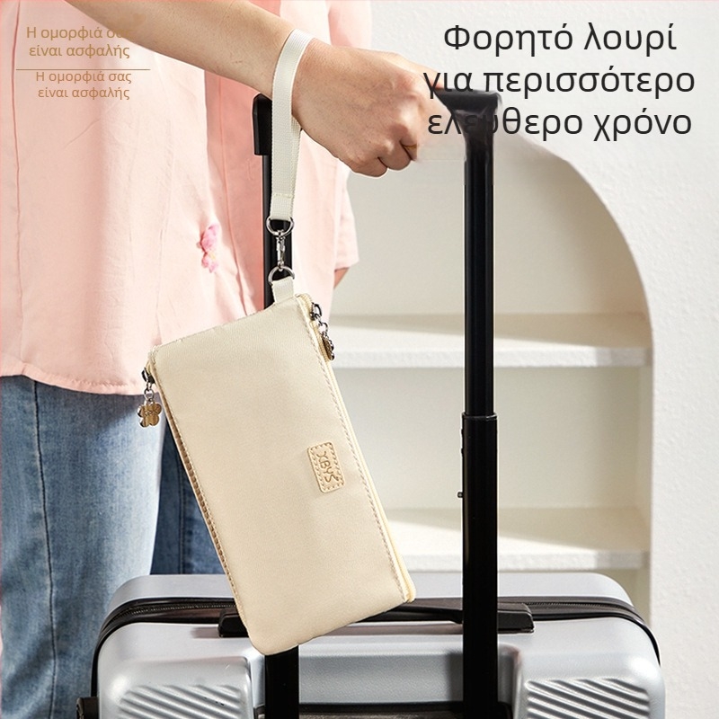 Πολυλειτουργική τσάντα διαβατηρίου και εγγράφων - οργανωτής για κάρτες ταυτότητας και εισιτήρια, μοντέλο A012, ύφασμα, offset εκτύπωση