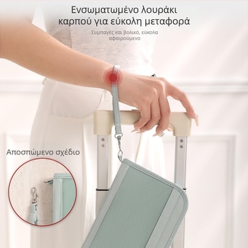Ελαφριά τσάντα διαβατηρίου με αντι-κλοπή, πολυεστέρας, χειροποίητος σχεδιασμός, πολυλειτουργικός ταξιδιωτικός οργανωτής Nordic στυλ