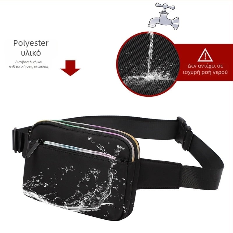 Νέα γυναικεία τσάντα crossbody με πολλά εσωτερικά διαμερίσματα, πολυεστέρας, κλείσιμο με φερμουάρ, εσωτερικές θήκες: θήκη με φερμουάρ, θήκη για κινητό και εσωτερική θήκη με φερμουάρ