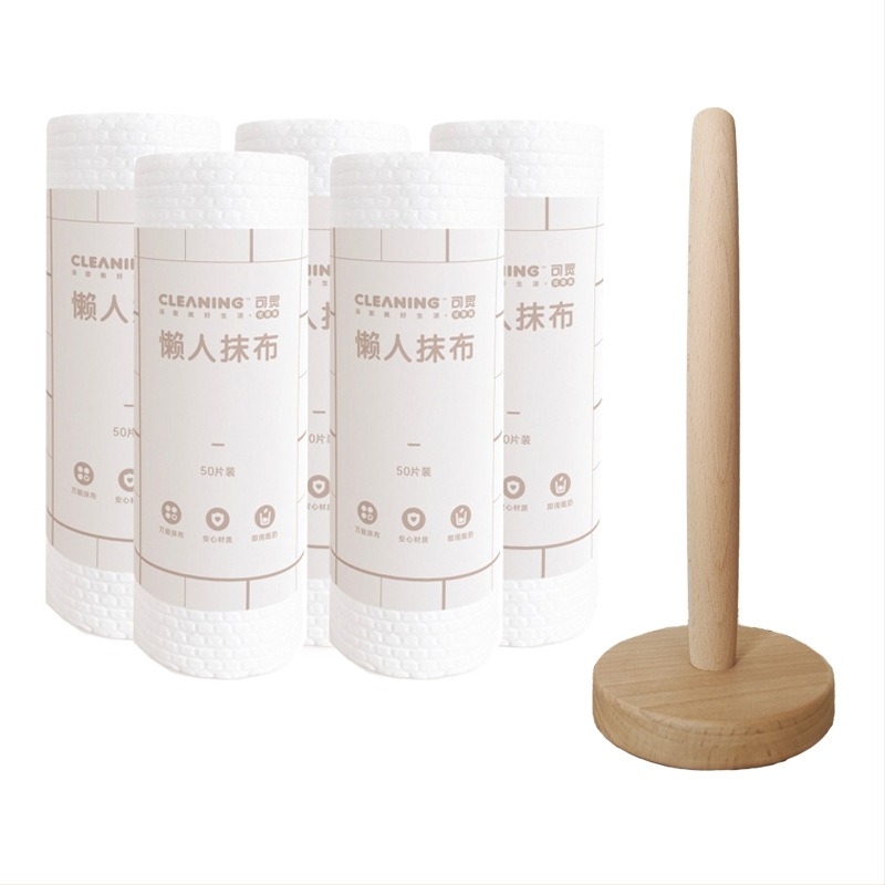 Kelin απορροφητικές χαρτοπετσέτες κουζίνας από μη υφασμένο ύφασμα με ανάγλυφη υφή, κατάλληλες για υγρή και ξηρή χρήση, αντοχή στο λάδι και απολύμανση, 50 φύλλα ανά ρολό, 60 g/m²