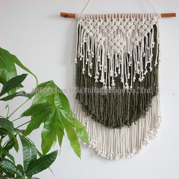 Βαμβαμένη μποέμικη ταπετσαρία τοίχου, χειροποίητη ύφανση, ορθογώνιο σχήμα με ριγέ σχέδιο, κατάλληλο για σαλόνι, διάδρομο και υπνοδωμάτιο