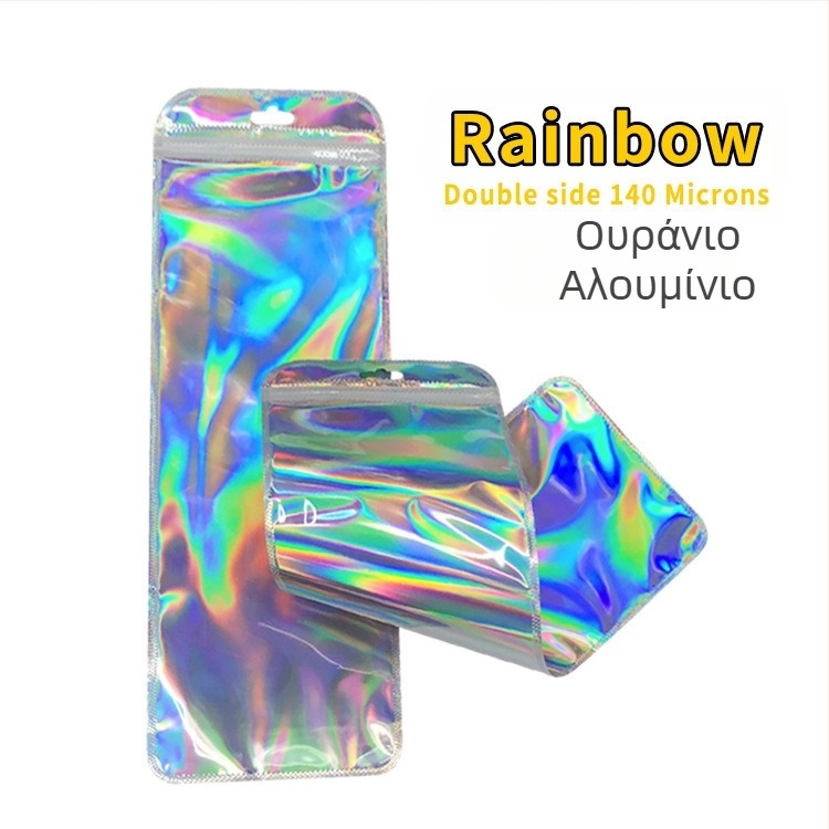 Σακουλάκια συσκευασίας πάτων για πολλά ζευγάρια, διαφανείς ματ με υφή ριγών, αυτοσφραγιζόμενα με κλείσιμο 3 cm