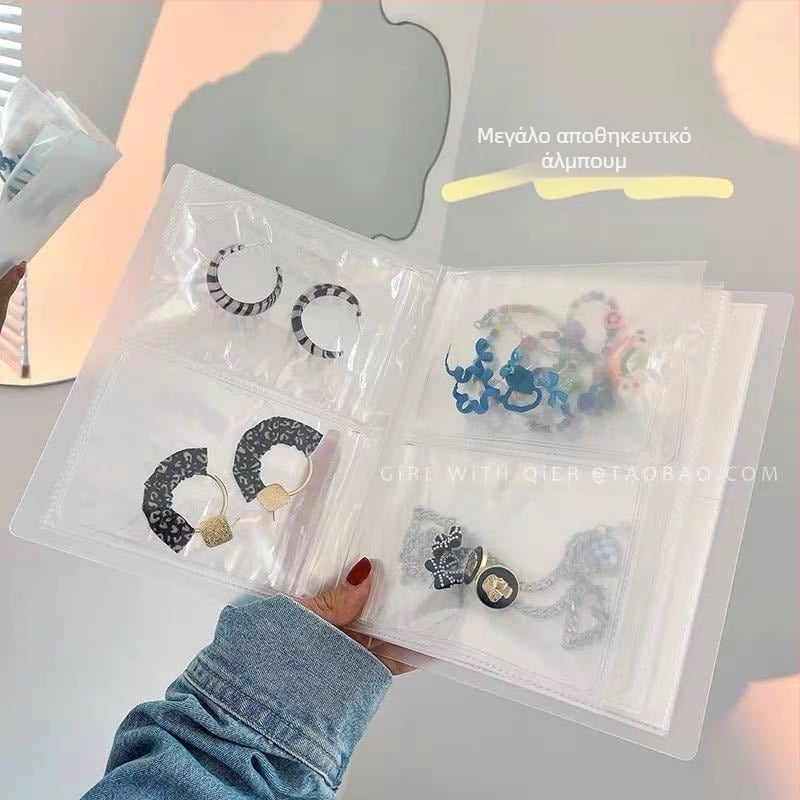 Τσάντα κοσμημάτων από PVC, μαλακή κατασκευή, μοντέλο 0013, διαμερίσματα με πλέγμα (3/4/9/2)