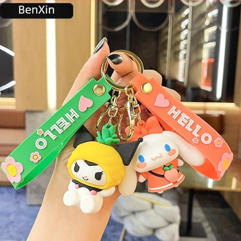 Benxin Κλειδοθήκη Καρτούν Φρούτα Sanrio, PVC, Ανεξάρτητη Συσκευασία