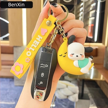 Benxin Κλειδοθήκη Καρτούν Φρούτα Sanrio, PVC, Ανεξάρτητη Συσκευασία