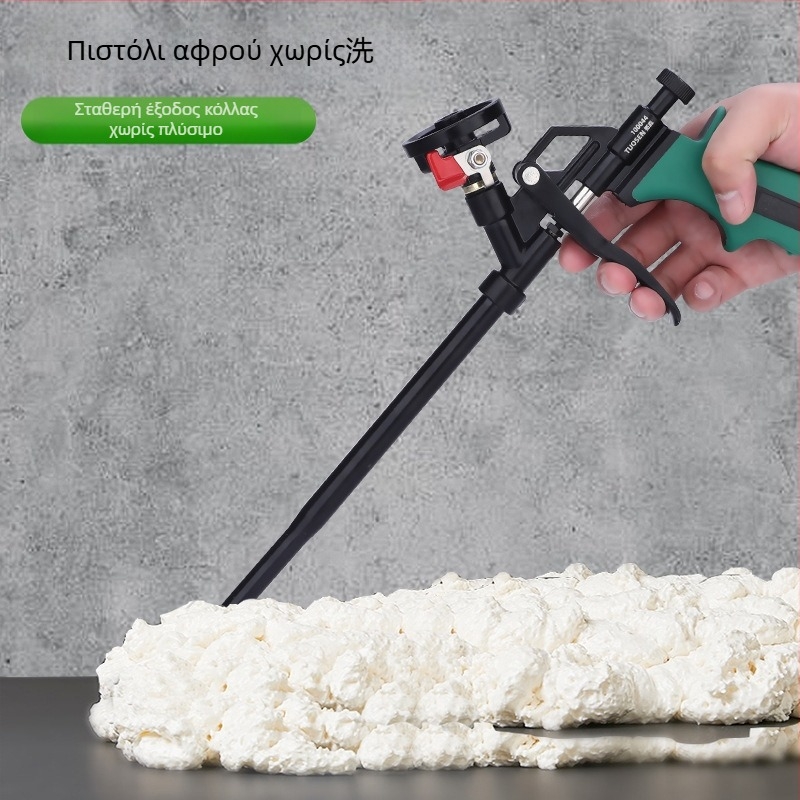 Όπλο σφράγισης αφρού πολυουρεθάνης για κλιματιστικά, πόρτες και παράθυρα, εύκολος καθαρισμός, σώμα από κράμα
