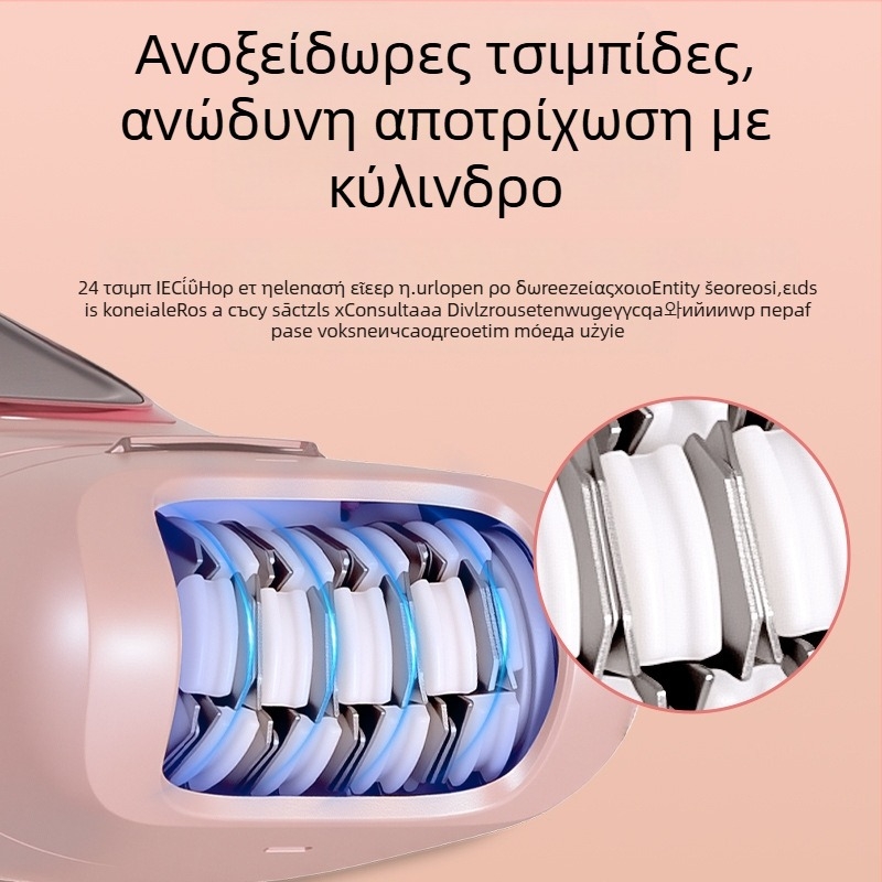 HATTEKER HT-582 USB ηλεκτρικό αποτριχωτικό – 5-σε-1 για ολόκληρο το σώμα, κεφαλή από ανοξείδωτο ατσάλι, υγρή και ξηρή χρήση, ξύρισμα προσώπου και μασάζ προσώπου