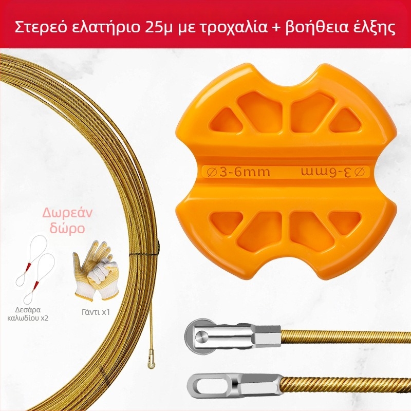 Εργαλείο διέλευσης καλωδίων για ηλεκτρολόγους — αντιολισθητικός σχεδιασμός, Saint Platinum Lion, για ευθύ σωλήνα, γενική χρήση