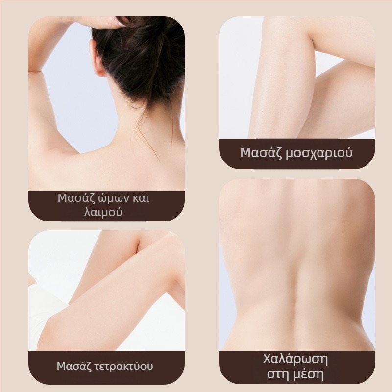 Μασάζ ώμων και λαιμού με έξι κεφαλές μασάζ, USB τροφοδοσία, δερμάτινο φινίρισμα, χρονοδιακόπτης, μοντέλο 002