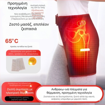 Συσκευή φυσιοθεραπείας ισχίου για μετεγχειρητική αποκατάσταση — υπέρυθρη θεραπεία, θέρμανση μασάζ, Moxibustion, τροφοδοσία USB/AC, μηχανικός έλεγχος