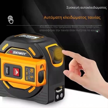 Μετρητής απόστασης λέιζερ SW-TM60 σειρά, μοντέλο SW-TM60, εμβέλεια 40–60 m, ακρίβεια ±2, τάση λειτουργίας 1.5V AA×2