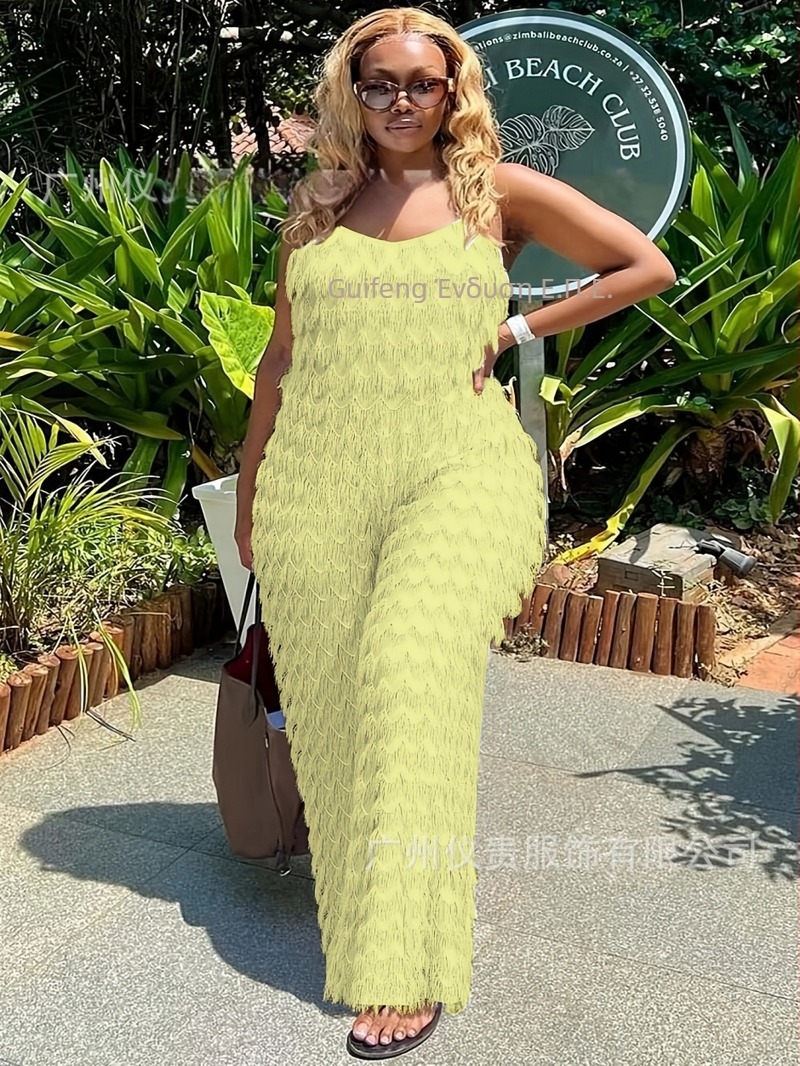 Γυναικεία ολόσωμη φόρμα χωρίς μανίκια, με υψηλή μέση, ίσια παντελόνια, πολυεστέρας με μικροελαστικότητα και σπαντέξ, γραφείο στυλ, άνοιξη 2025