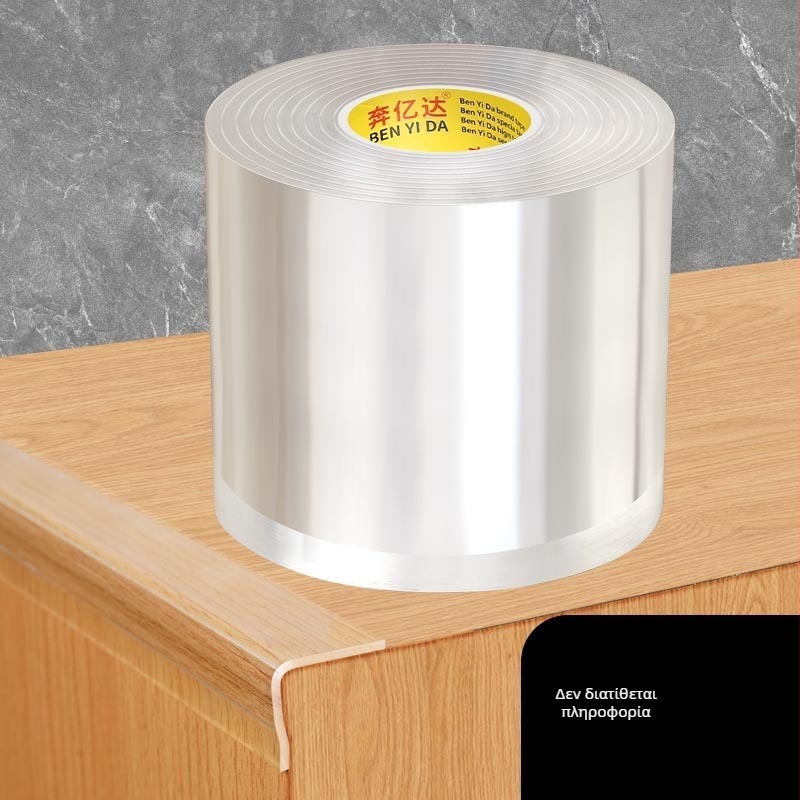 Ακρυλική ταινία προστασίας γωνίας τραπεζιού, μονόπλευρη νανοκολλητική, διαφανής, αδιάβροχη, χωρίς ραφές