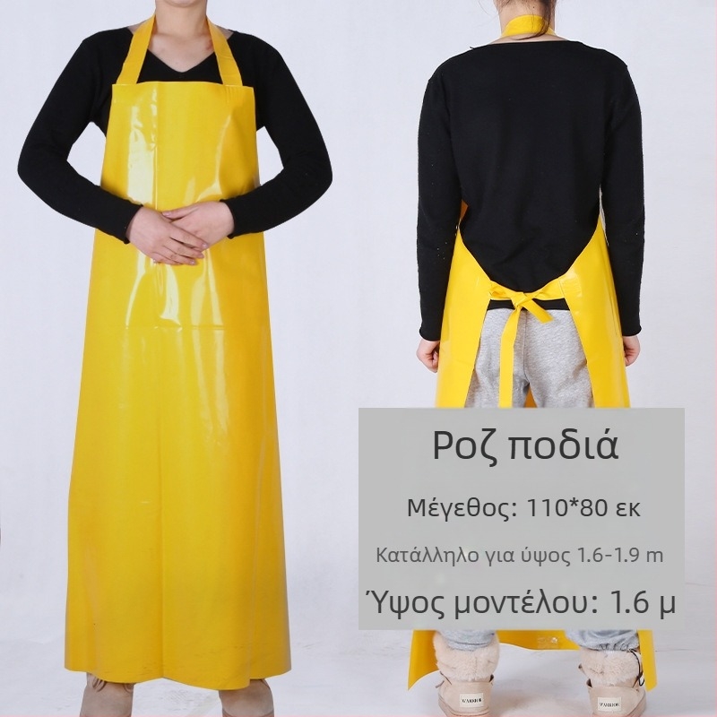 Ποδιά TPU - αδιάβροχη και ανθεκτική στα λάδια, χωρίς μανίκια, μοντέρνο μινιμαλιστικό στυλ, μάρκα Xiong Xuemei