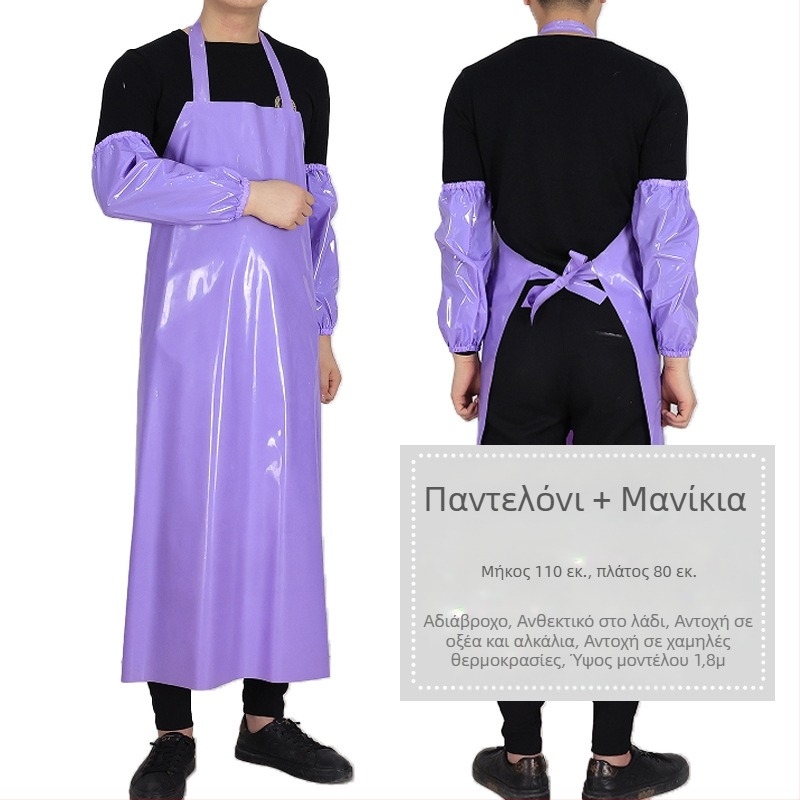 Ποδιά TPU - αδιάβροχη και ανθεκτική στα λάδια, χωρίς μανίκια, μοντέρνο μινιμαλιστικό στυλ, μάρκα Xiong Xuemei