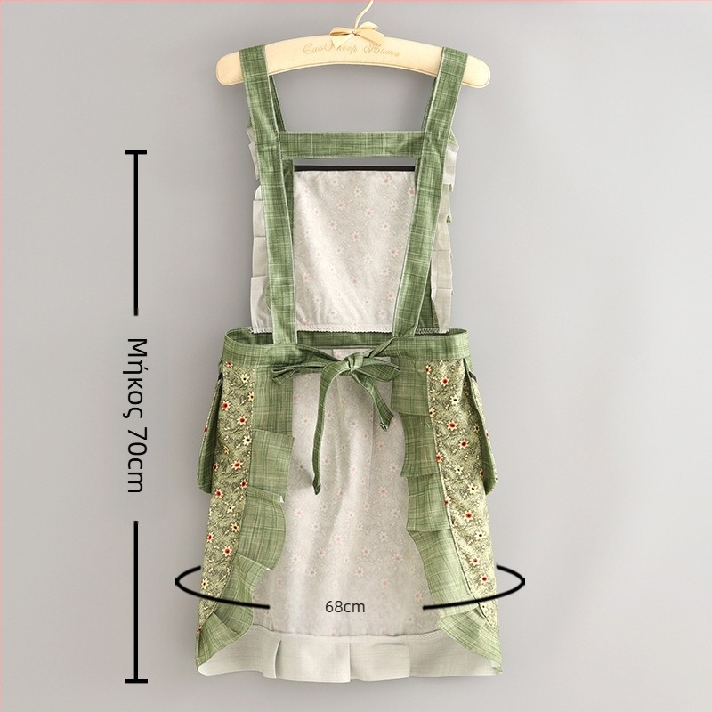 Haojin Καμβάς Ποδιά χωρίς Μανίκια για Κουζίνα – Αντι-Λεκέδες, Δροσερή και Μοντέρνα Εργασιακή Ενδυμασία